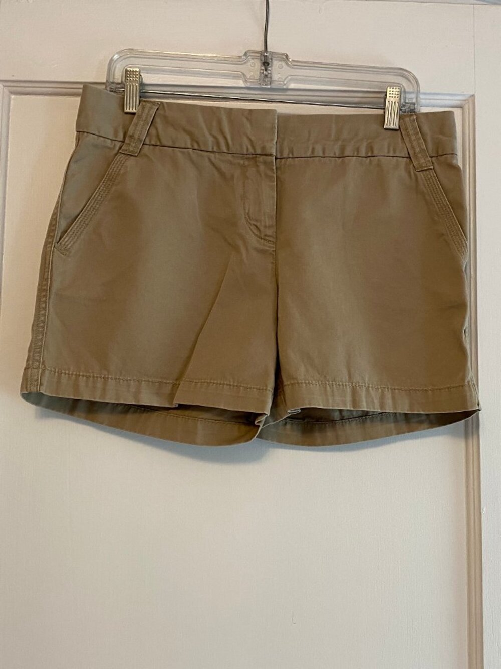 J. Crew "City Fit" classic twill chino shorts